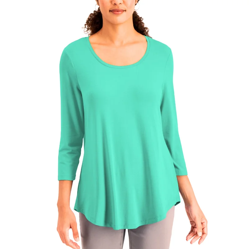 JM COLLECTION -  3/4-Sleeve Top