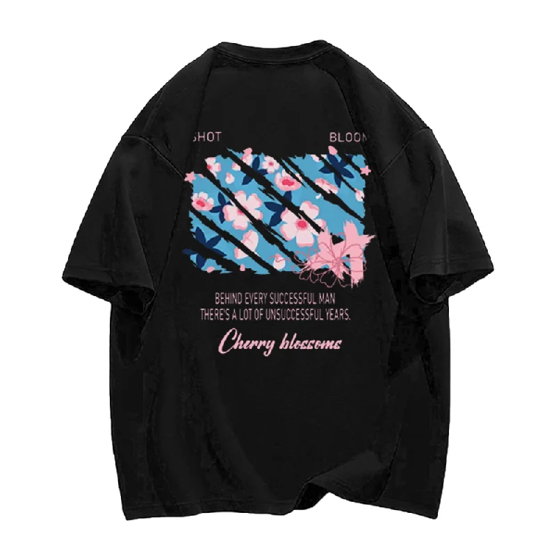 Embellished T-ShirtsSimple Cherry Blossom T-Shirt