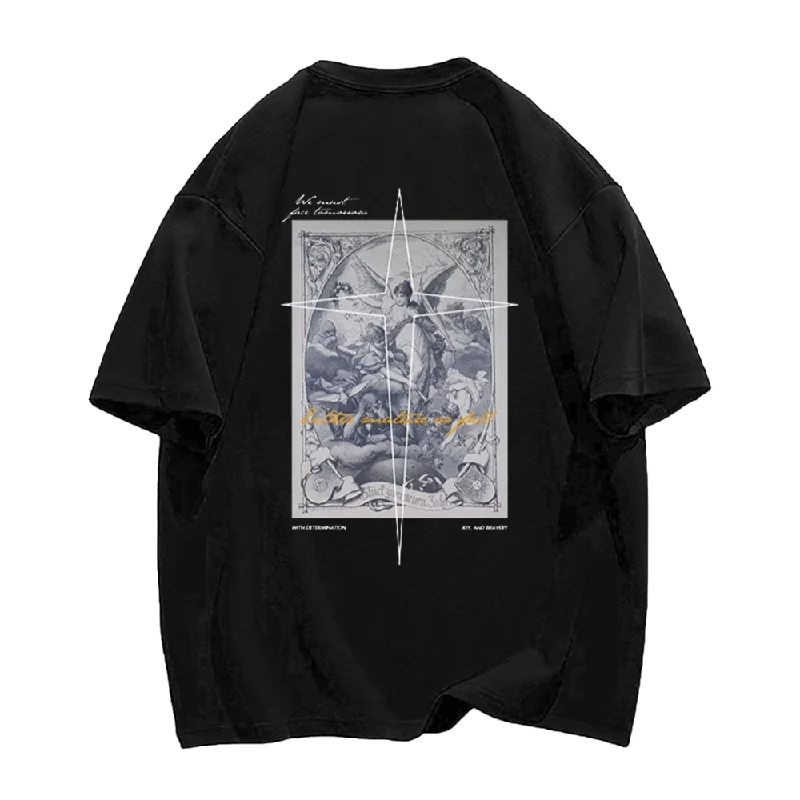 Tasseled T-ShirtsAngel Cross T-Shirt