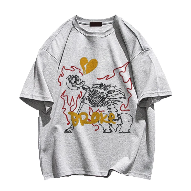 Silk T-ShirtsHeartless Skeleton T-Shirt