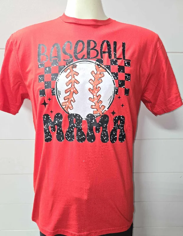 Recycled Fabric T-ShirtsSparkle Baseball Mama Graphic T-shirt