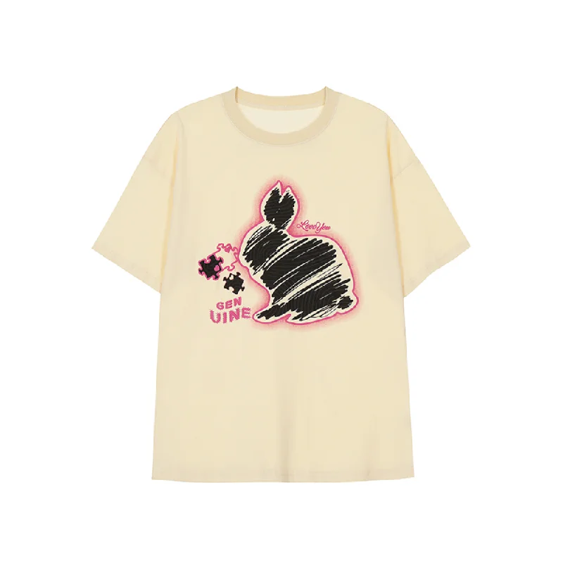 Skateboard T-ShirtsSimple Rabbit T-Shirt