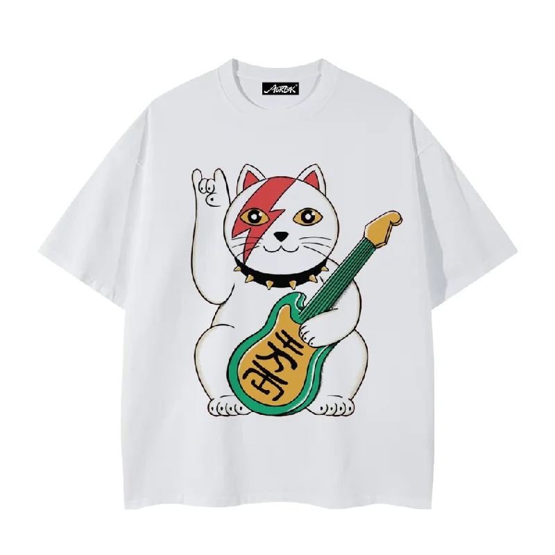 Embroidered T-ShirtsVintage Cat T-Shirt