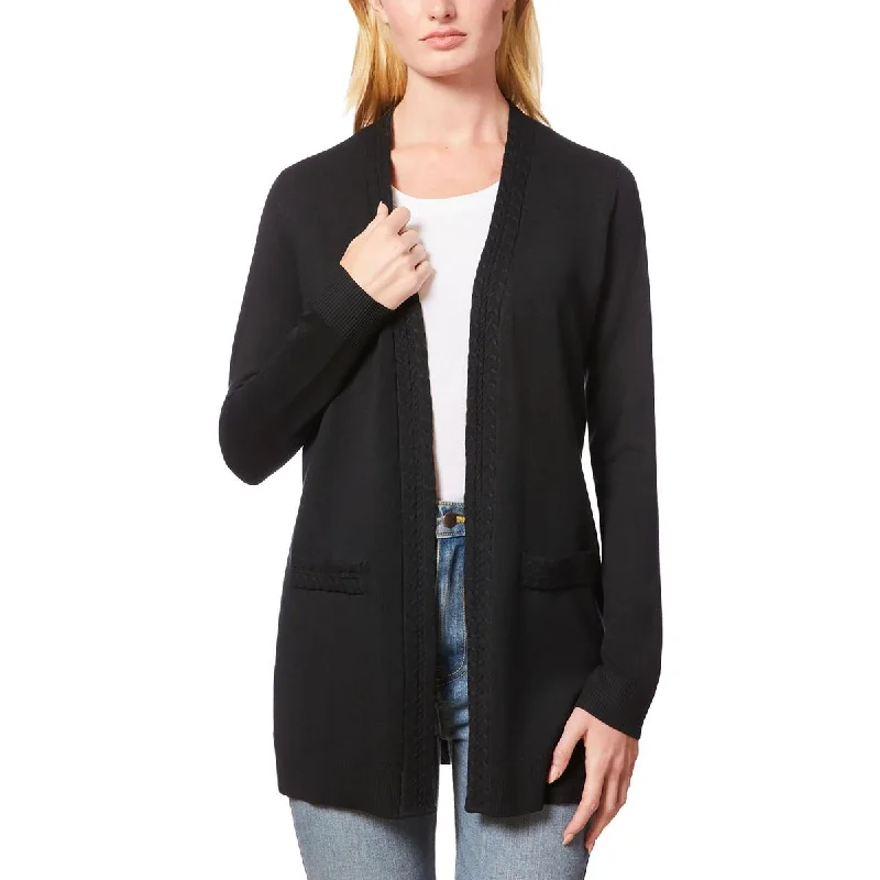 Anti-pill cardiganPlus Womens Pocket Knit Cardigan Sweater