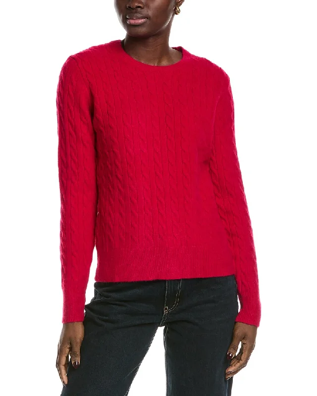 Brooks Brothers Cable SweaterLace-Up Knit Tops