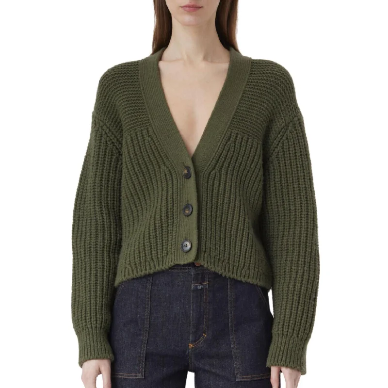 Casual cardiganAlpaca Mix Cardigan In Industrial Green