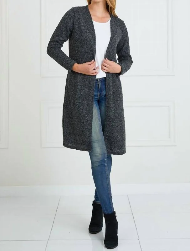 Abstract cardiganCullen Cardigan In Charcoal