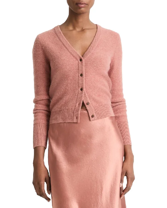 Cropped cardiganVince Boiled Button Cashmere Cardigan