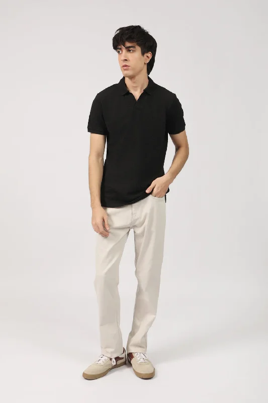 JOHNNY COLLAR TEXTURED POLOLuxury polo shirt