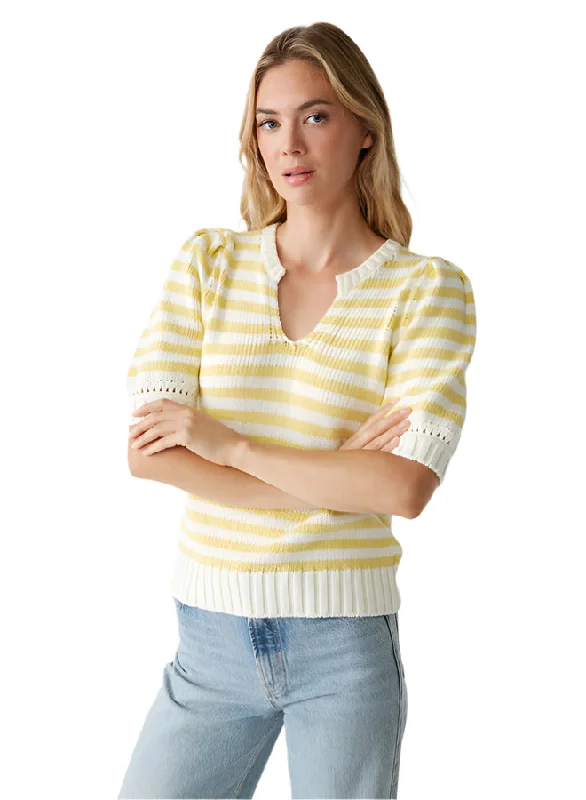 Merle Striped Crew Neck SweaterSpring Knit Tops