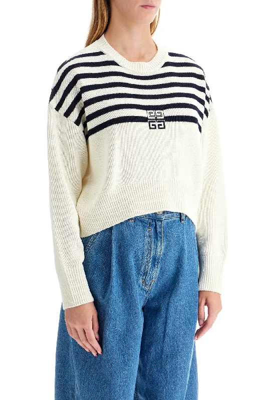 Givenchy Striped 4G PulFitted Knit Tops