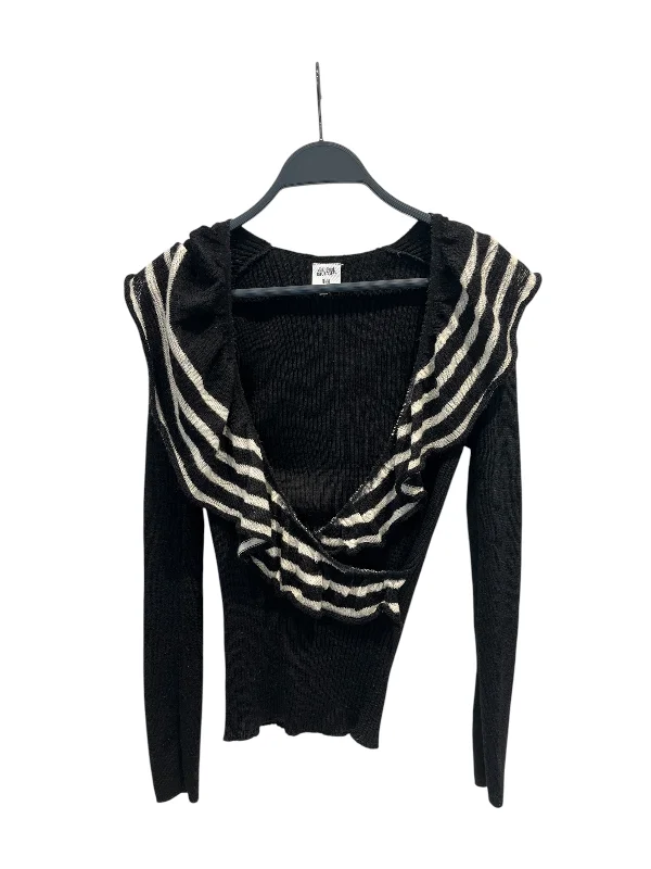 Jean Paul Gaultier/Sweater/40/Cotton/BLK/Metallic Knit Tops