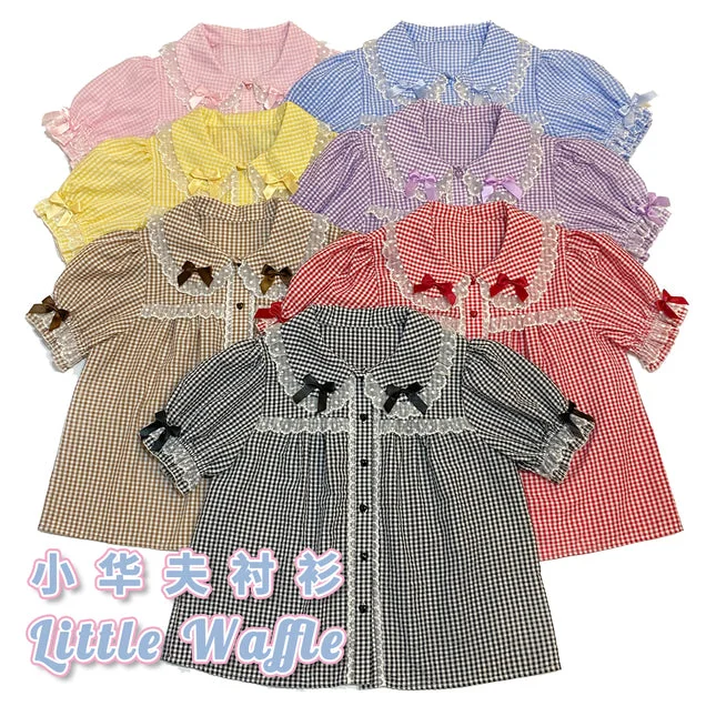 Travel Short Sleeve TopsLittle Waffle Short Sleeve Blouse