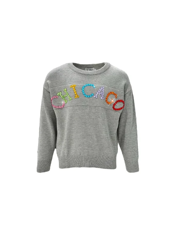 Women's Chicago SweaterHip-Hop Knit Tops