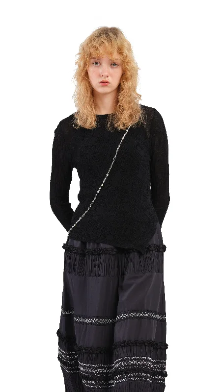 Ultra-Thin SweaterFringed Knit Tops