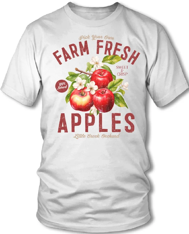 Quick-Dry Short Sleeve TopsMissy Farm Fresh Apples Short Sleeve Tee