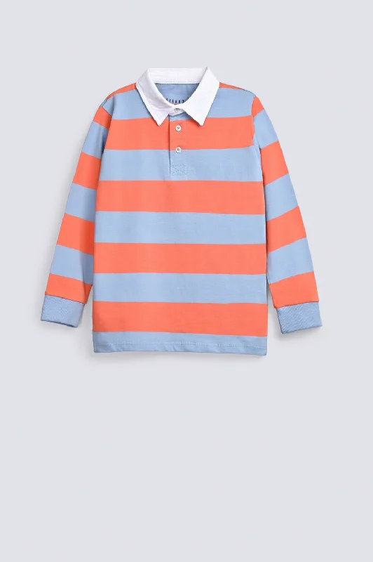 BOYS STRIPER POLOFloral polo shirt