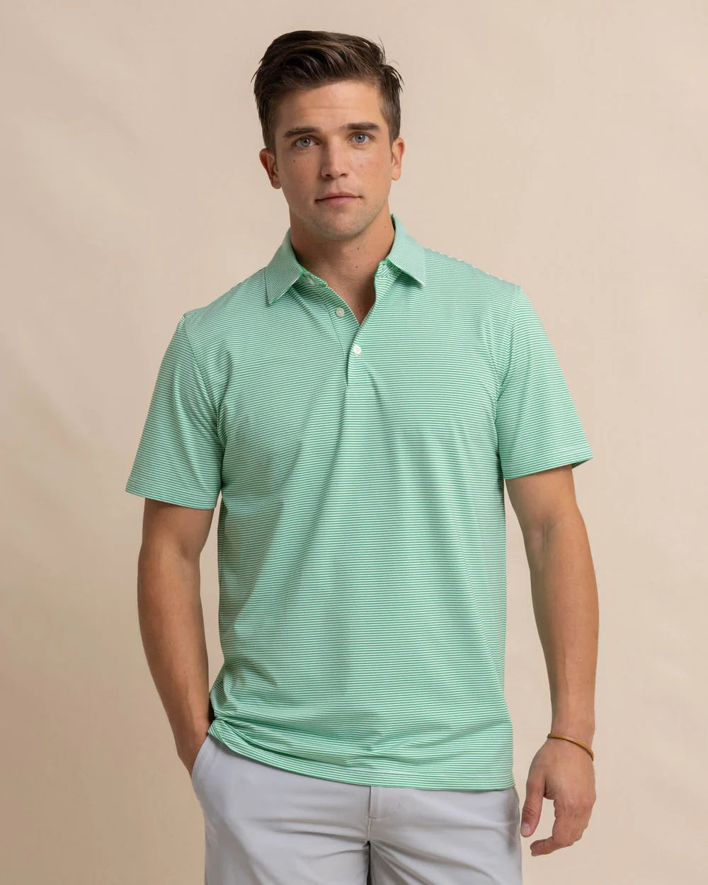 Meadowbrook Stripe PoloPadded polo shirt