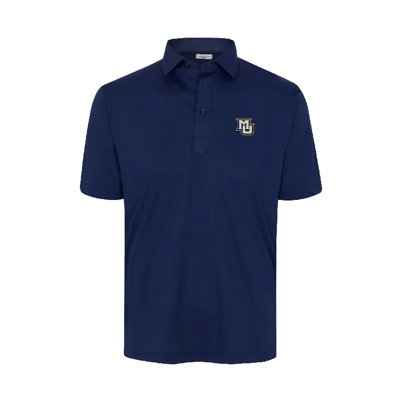 Marquette Featherweight Flex Polo NavySlim-fit polo shirt