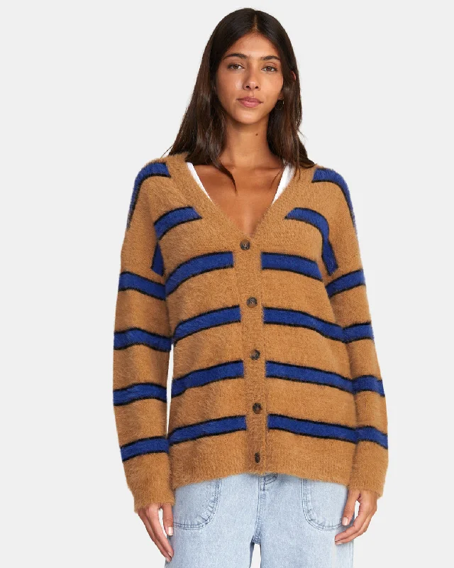 Tech cardiganHere We Are Cardigan Sweater - Tobacco