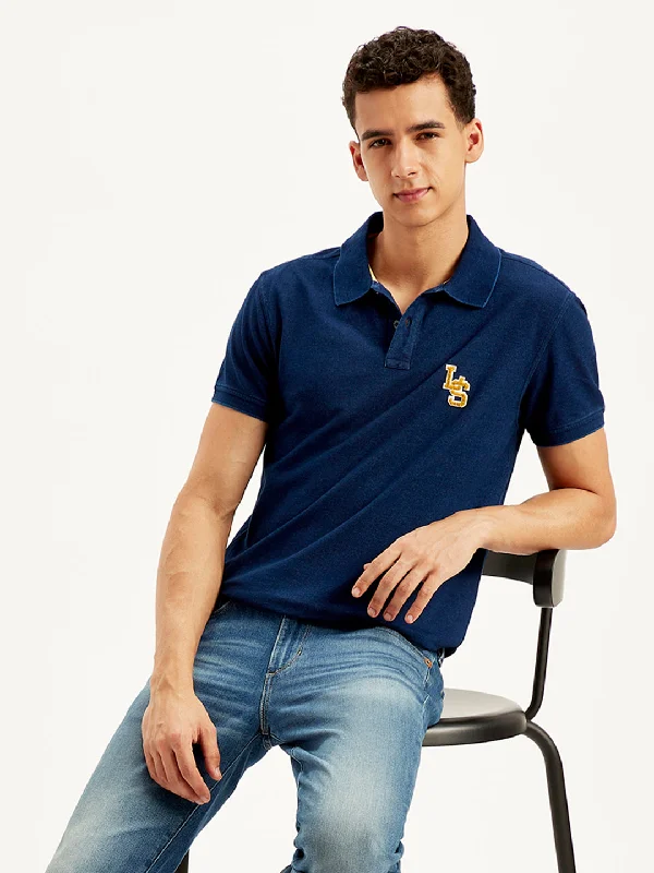 Men's Solid Slim Fit Polo T-ShirtPerformance polo shirt