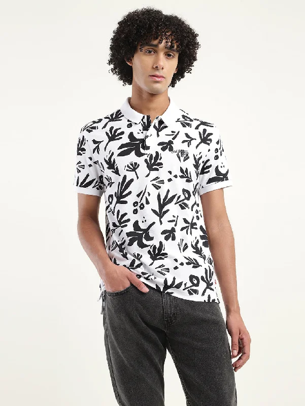 Men's Printed Polo T-ShirtPadded polo shirt