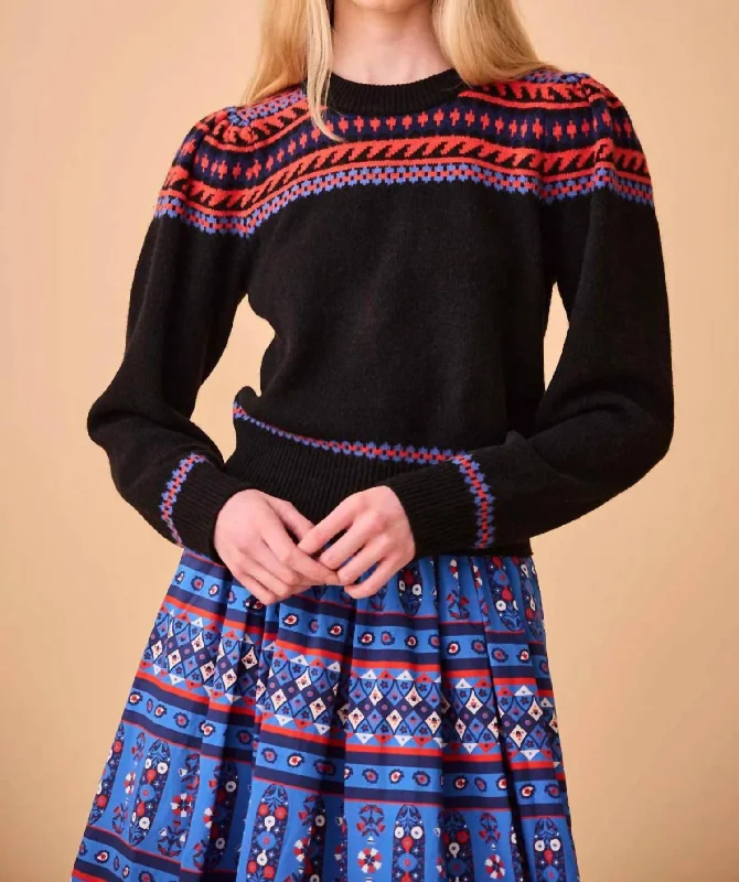 Jackie Sweater In HighgroveCropped Knit Tops