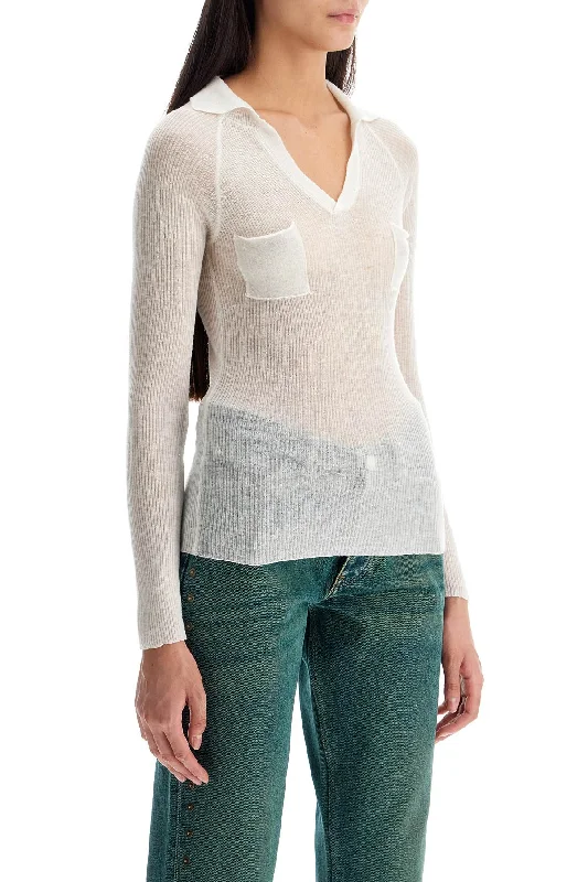 Paloma Wool 'Lightweight Salom Shirt With MicroLace Knit Tops