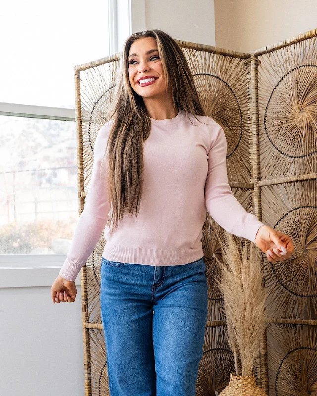 NEW! Eleanor Fine Knit Sweater - BlushStatement Knit Tops