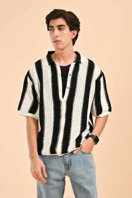 KNITTED POLOEvening polo shirt