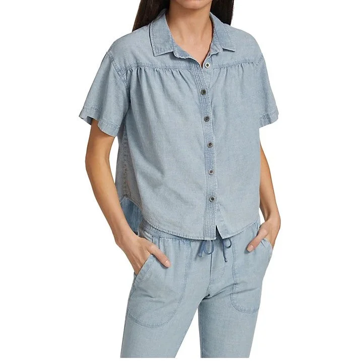 Plush Short Sleeve TopsSoleil Short Sleeve Top (Chambray)