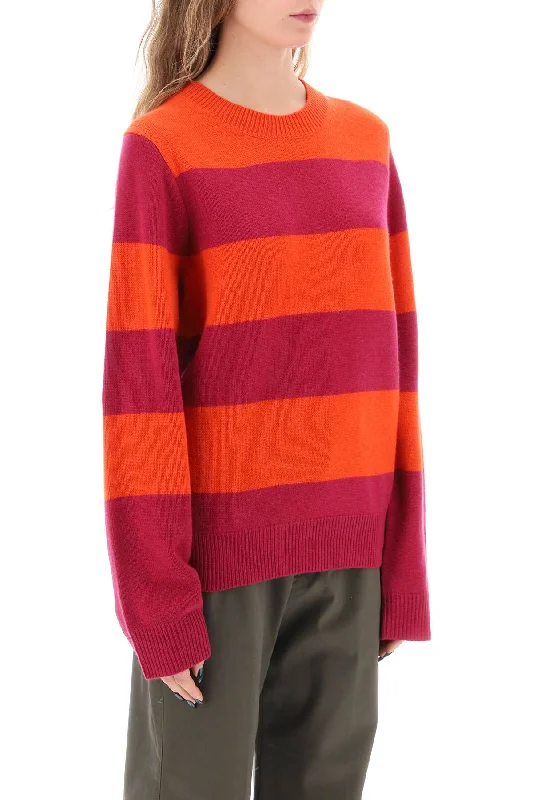 Guest In Residence Striped Cashmere SweaterEmbroidered Knit Tops