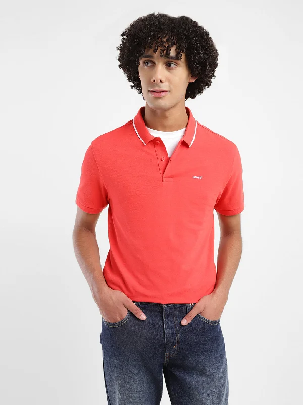 Men's Solid Polo T-ShirtSolid polo shirt