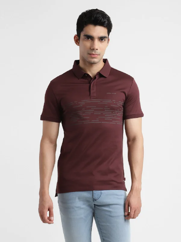 Men's Printed Polo T-shirtSolid polo shirt