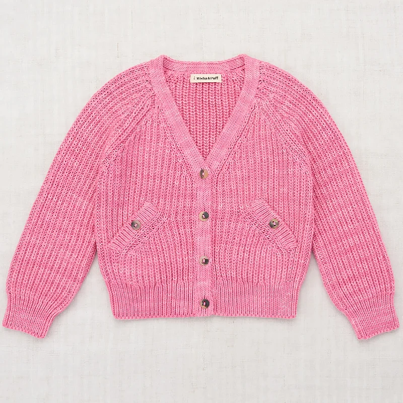 Handmade cardiganFisherman Rib Everyday Cardigan in Bloom by Misha & Puff - Last Ones In Stock - 3-8 Years