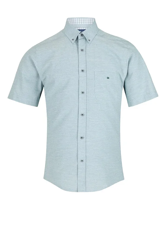 Formal Short Sleeve TopsDaniel Grahame Geneva Short Sleeve Shirt, Green