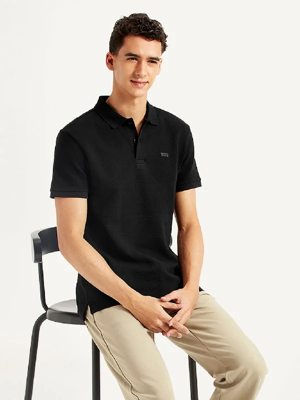 Men's Solid Slim Fit Polo T-shirtLongline polo shirt