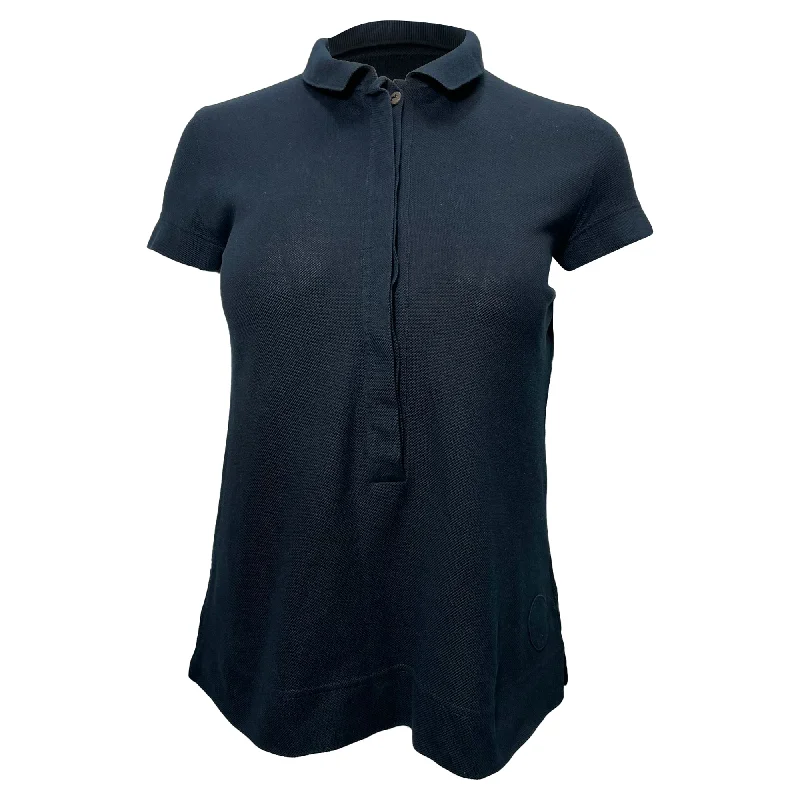 Akris Piqué Polo Shirt in Black CottonBright polo shirt