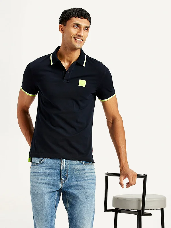 Men's Solid Slim Fit Polo T-shirtBranded polo shirt