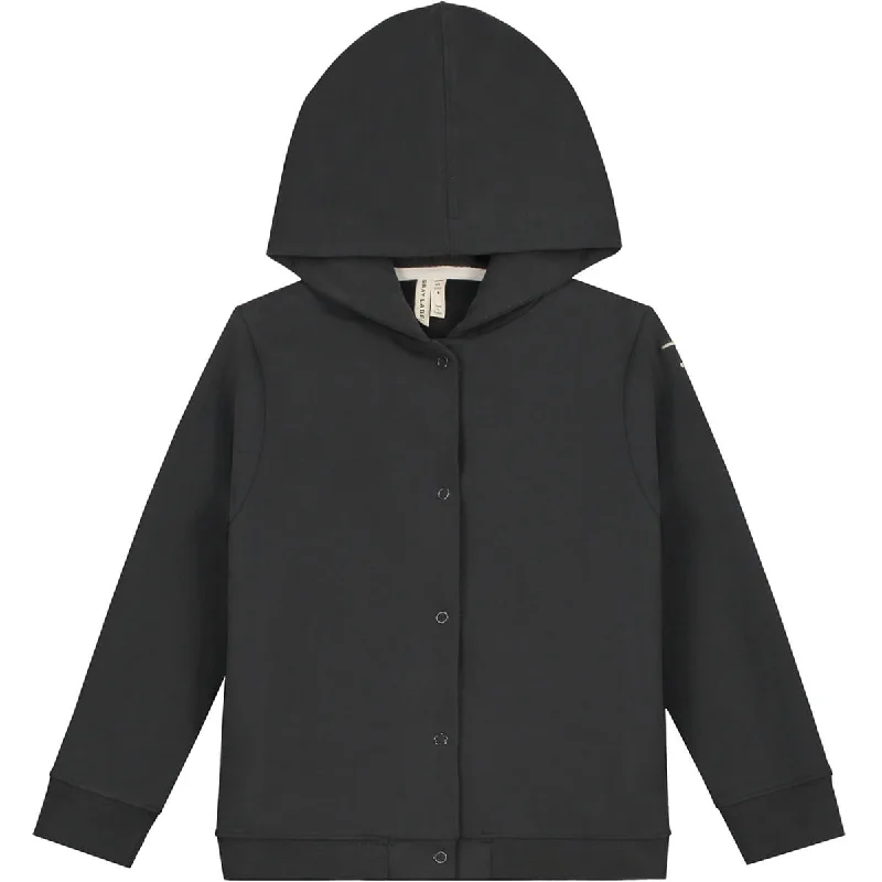 Lightweight cardiganHooded Cardigan in Nearly Black by Gray Label - Last One In Stock - 1-2 Years