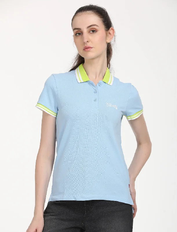 Women's Solid Polo T-ShirtUnisex polo shirt