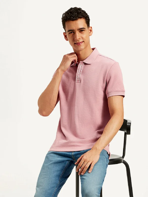 Men's Solid Slim Fit Polo T-ShirtUnisex polo shirt