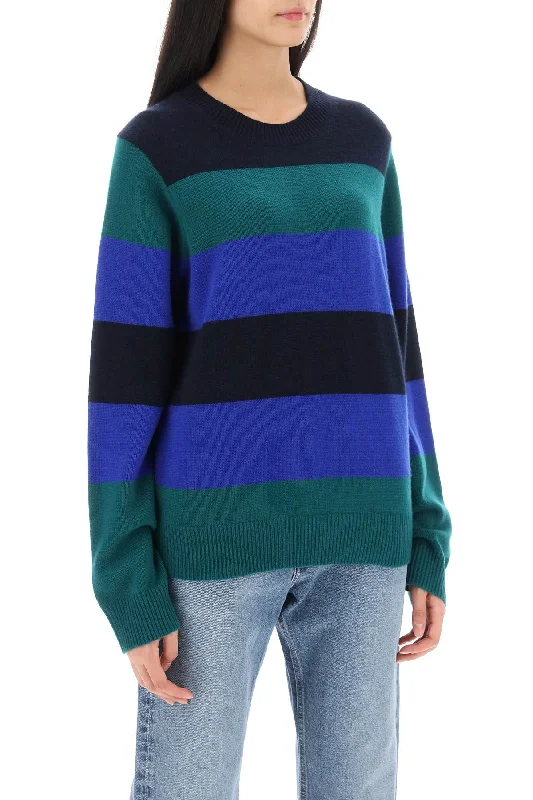 Guest In Residence Striped Cashmere SweaterOversized Knit Tops