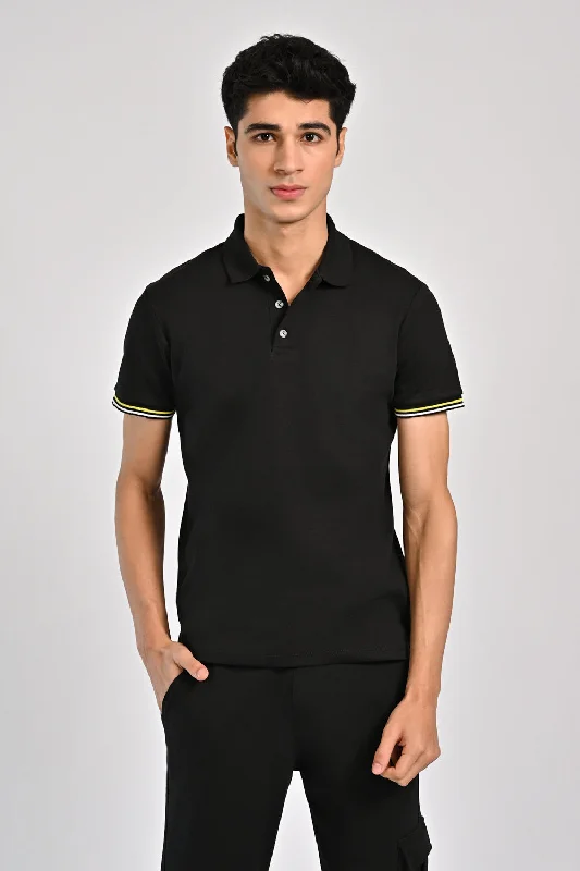 SUPER SOFT TIPPING POLOMetallic polo shirt