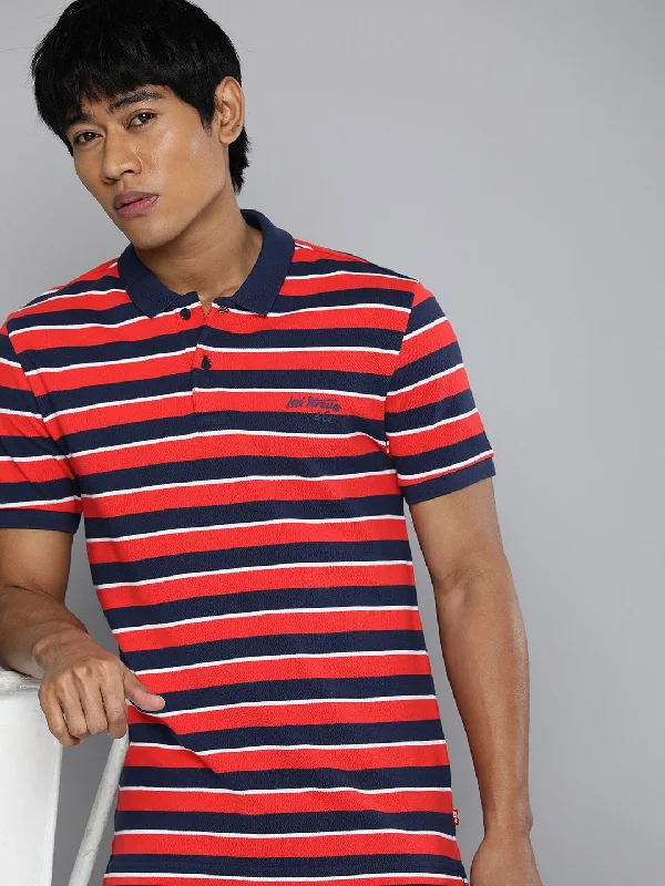 Men's Striped Polo T-shirtGradient polo shirt