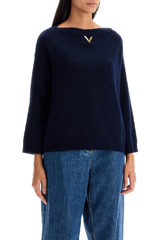 Valentino Garavani 'Oversized CashmereSheer Knit Tops