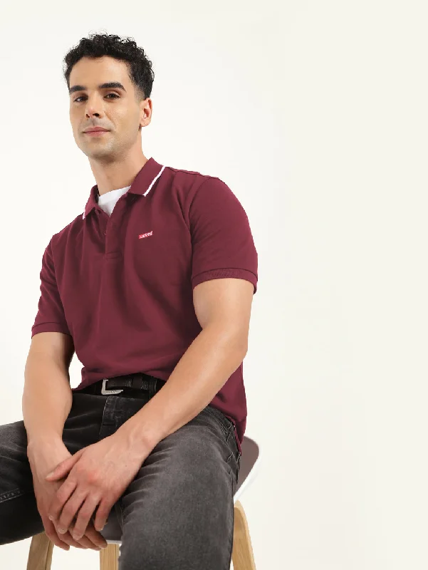 Men's Solid Polo T-ShirtTravel polo shirt