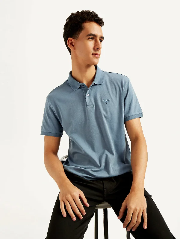 Men's Solid Slim Fit Polo T-shirtRegular-fit polo shirt