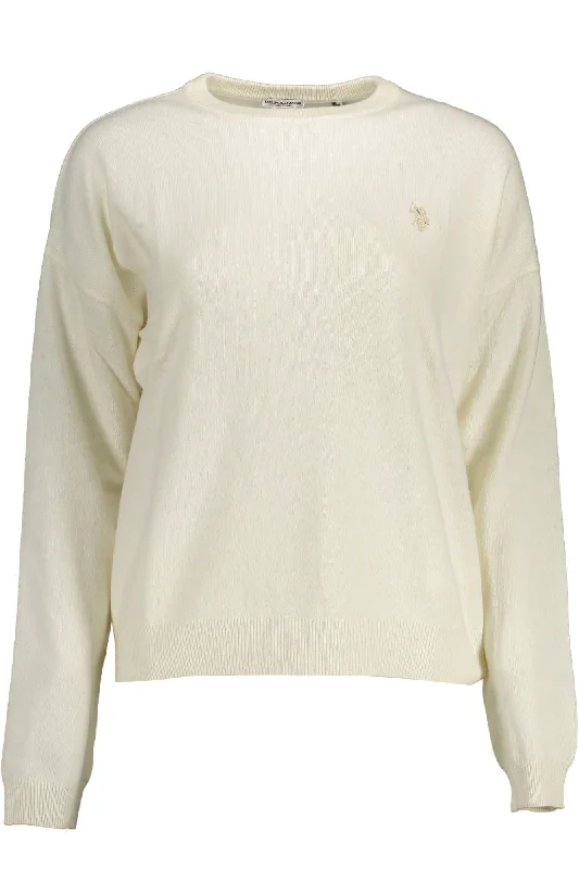 U.S. POLO ASSN. Elegant Long-Sleeved Embroide Women's SweaterLimited Edition Knit Tops