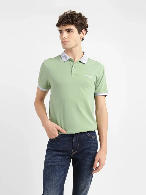 Men's Solid Slim Fit Polo T-shirtCustom polo shirt